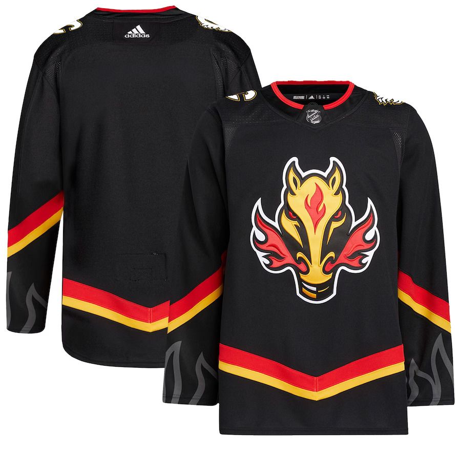 Men Calgary Flames adidas Black Alternate Primegreen Authentic Pro NHL Jersey->customized nhl jersey->Custom Jersey